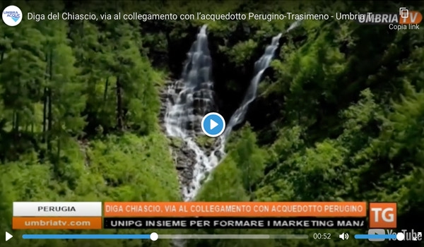 Umbria TV servizio TG del 09/02/2022: Diga del Chiascio, via al collegamento con l’acquedotto Perugino-Trasimeno