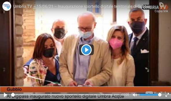 Umbria TV – 15/06/21 – Inaugurazione sportello digitale territoriale di Gubbio